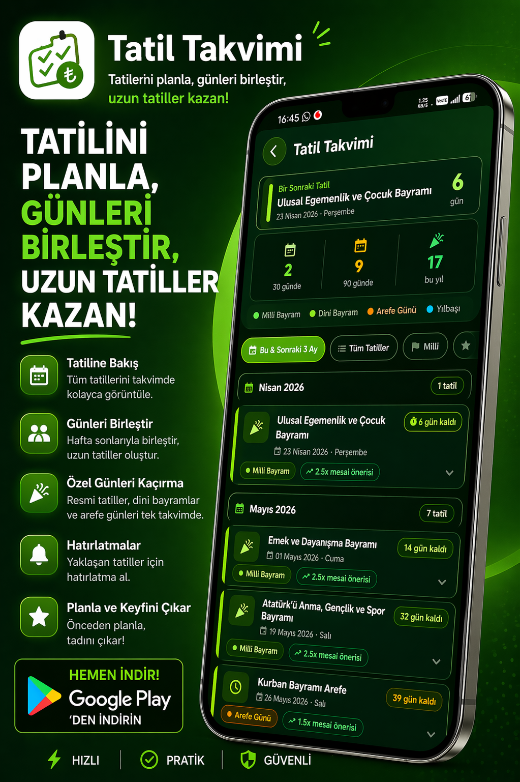 Tatil Takvimi